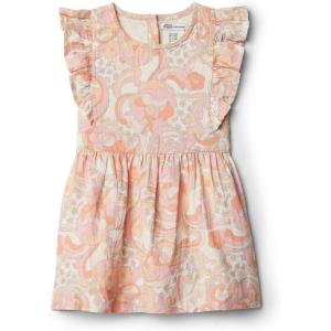 imageAmazon Essentials x Sofia Grainge Toddlers and Baby Girls Linen DressPeach Craft Floral