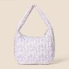 imageAmazon Essentials x Sofia Grainge Womens Quilted Tote BagBlue Ivory Delicate Floral