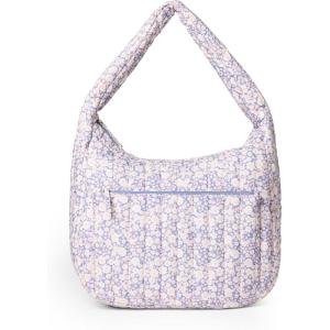 imageAmazon Essentials x Sofia Grainge Womens Quilted Tote BagBlue Ivory Delicate Floral