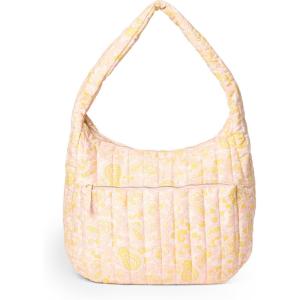 imageAmazon Essentials x Sofia Grainge Womens Quilted Tote BagShell Pink Ornate Paisley