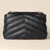 imageAmazon Essentials Soft Quilted Flap BagBlack Faux Leather