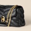 imageAmazon Essentials Soft Quilted Flap BagBlack Faux Leather