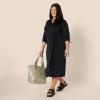 imageAmazon Essentials Womens RegularFit Matte Jersey Midi Length DressBlack