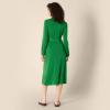 imageAmazon Essentials Womens RegularFit Matte Jersey Midi Length DressEmerald Green