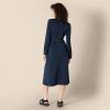 imageAmazon Essentials Womens RegularFit Matte Jersey Midi Length DressNavy