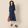 imageAmazon Essentials Womens RegularFit Matte Jersey Midi Length DressNavy