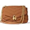 imageAmazon Essentials Soft Quilted Flap BagDark Brown Nylon