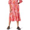 Bright Poppy Red Multi Folk Floral