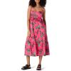 Hot Pink Red Leafy Floral