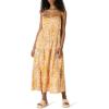 Golden Yellow Beige Multi Folk Floral