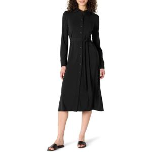 imageAmazon Essentials Womens RegularFit Matte Jersey Midi Length DressBlack