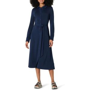 imageAmazon Essentials Womens RegularFit Matte Jersey Midi Length DressNavy