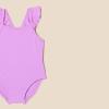 imageAmazon Essentials Baby Girls Frill OnePiece SwimsuitBright Lavender