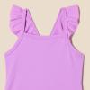 imageAmazon Essentials Baby Girls Frill OnePiece SwimsuitBright Lavender
