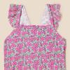 imageAmazon Essentials Baby Girls Frill OnePiece SwimsuitLilac Hot Pink Posey Floral