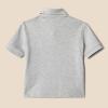 imageAmazon Essentials Boys and Toddlers Cotton Spandex Pique Polo ShirtLight Grey Heather