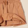 imageAmazon Essentials Girls Patch Pocket Skort Pack of 2Light CaramelGraphic Flower