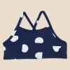 imageAmazon Essentials Girls and Toddlers Bikini SetDeep Blue Ivory Abstract Dots