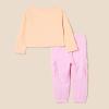 imageAmazon Essentials Girls and Toddlers Long Sleeve TShirt and Pull on Pants SetPinkUnicorn