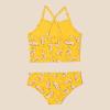 imageAmazon Essentials Girls and Toddlers Tankini SetGolden Yellow Beige Leopard