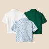 imageAmazon Essentials Toddlers and Baby Girls Cotton Spandex Polo Shirt Pack of 3Dark GreenWhiteLion and Pony