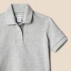 imageAmazon Essentials Toddlers and Baby Girls Cotton Spandex Polo Shirt Pack of 3Light Grey HeatherWhiteStripe