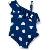 Deep Blue Ivory Abstract Dots