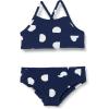 imageAmazon Essentials Girls and Toddlers Bikini SetDeep Blue Ivory Abstract Dots