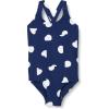 Deep Blue Ivory Abstract Dots