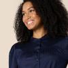 imageAmazon Essentials Womens RegularFit Cotton Sateen Tiered Shirt DressNavy