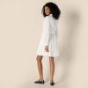 imageAmazon Essentials Womens RegularFit Cotton Sateen Tiered Shirt DressWhite