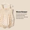 imageAmazon Essentials x Sofia Grainge Baby Girls Woven Sleeveless RomperBright Pink Little Strawberries