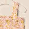 imageAmazon Essentials x Sofia Grainge Baby Girls Woven Sleeveless RomperShell Pink Ornate Paisley
