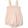 imageAmazon Essentials x Sofia Grainge Baby Girls Woven Sleeveless RomperPeach Classic Stripe