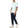 imageAmazon Essentials Mens Cotton RegularFit ShortSleeve Crewneck TShirt Pack of 2Aqua BlueLight Blue