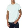 imageAmazon Essentials Mens Cotton RegularFit ShortSleeve Crewneck TShirt Pack of 2Aqua BlueLight Blue