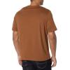 imageAmazon Essentials Mens Cotton RegularFit ShortSleeve Crewneck TShirt Pack of 2BlackBrown