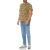 imageAmazon Essentials Mens Cotton RegularFit ShortSleeve Crewneck TShirt Pack of 2BlackCamo Print