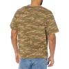 imageAmazon Essentials Mens Cotton RegularFit ShortSleeve Crewneck TShirt Pack of 2BlackCamo Print