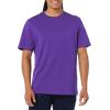imageAmazon Essentials Mens Cotton RegularFit ShortSleeve Crewneck TShirt Pack of 2BlackDark Purple