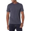 imageAmazon Essentials Mens Cotton RegularFit ShortSleeve Crewneck TShirt Pack of 2BlackNavy Heather