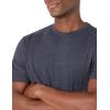 imageAmazon Essentials Mens Cotton RegularFit ShortSleeve Crewneck TShirt Pack of 2BlackNavy Heather