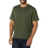 imageAmazon Essentials Mens Cotton RegularFit ShortSleeve Crewneck TShirt Pack of 2BlackOlive