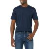 imageAmazon Essentials Mens Cotton RegularFit ShortSleeve Crewneck TShirt Pack of 2Dark BlueNavy