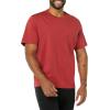 imageAmazon Essentials Mens Cotton RegularFit ShortSleeve Crewneck TShirt Pack of 2Dark RedNavy