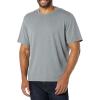 imageAmazon Essentials Mens Cotton RegularFit ShortSleeve Crewneck TShirt Pack of 2Grey HeatherWhite