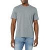 imageAmazon Essentials Mens Cotton RegularFit ShortSleeve Crewneck TShirt Pack of 2Grey HeatherWhite