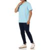 imageAmazon Essentials Mens Cotton RegularFit ShortSleeve Crewneck TShirt Pack of 2Light Blue