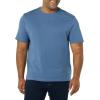 imageAmazon Essentials Mens Cotton RegularFit ShortSleeve Crewneck TShirt Pack of 2Navy Floral PrintWashed Blue