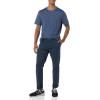 imageAmazon Essentials Mens Cotton RegularFit ShortSleeve Crewneck TShirt Pack of 2Navy Floral PrintWashed Blue